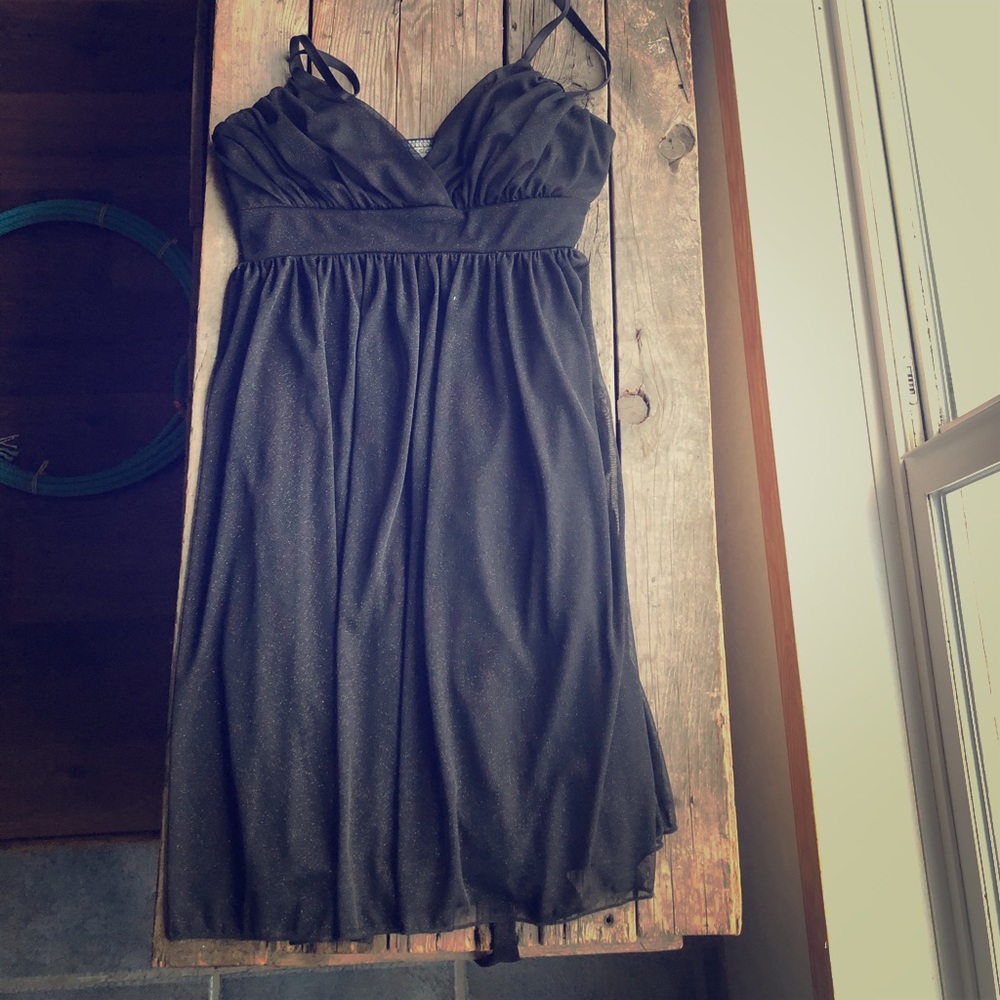 Black mini dress